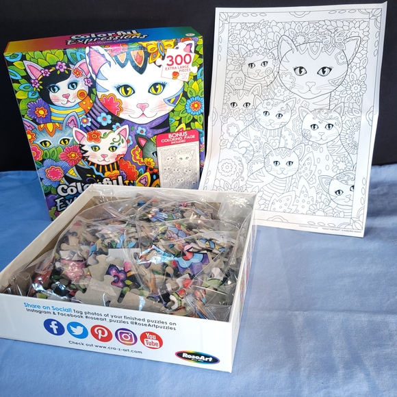 Colorful Expressions Cat Puzzle - Picture 2 of 4